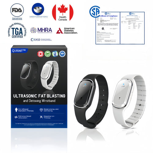 ✅Registered with the CSA | QIAWI™ Ultrasonic Fat Blasting and Detoxing Wristband
