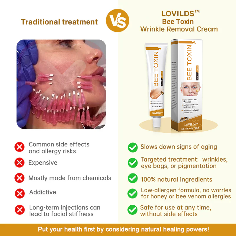 ššMade and Shipped from USAāØLOVILDS⢠Bee Toxin Wrinkle Removal Cream-š„LAST DAY 80% OFF