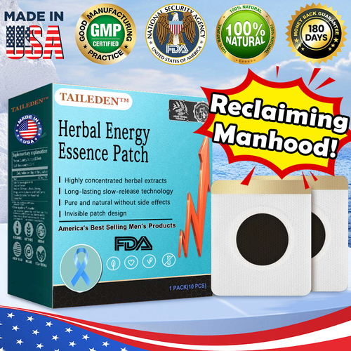 TAILEDEN™ PDE5 Men's Herbal Energy Patch | Clinically-Inspired Formula, Works in 15 Minutes, Lasts up to 36 Hours