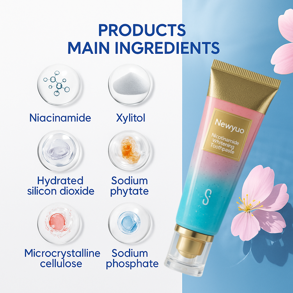 š NewyuoĀ® Nicotinamide ToothpastešNew upgrade Powerful type 10% concentration of Nicotinamide