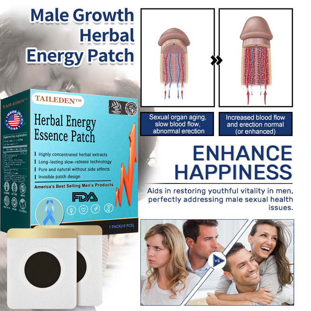 TAILEDEN™ PDE5 Men's Herbal Energy Patch | Clinically-Inspired Formula, Works in 15 Minutes, Lasts up to 36 Hours