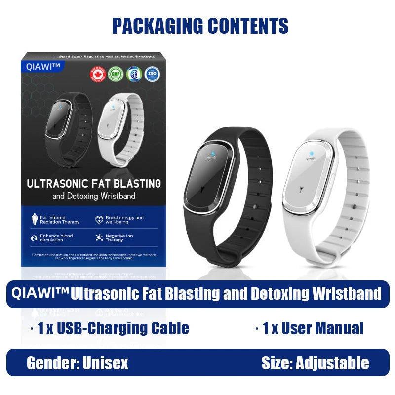 ✅Registered with the CSA | QIAWI™ Ultrasonic Fat Blasting and Detoxing Wristband