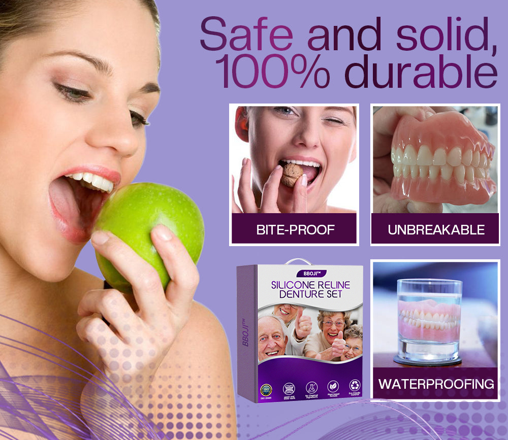 ✅Official Store | Instant BBOJI™ Silicone Reline Denture Set 🧑🏼⚕️British Dental Association (BDA) Recommendation