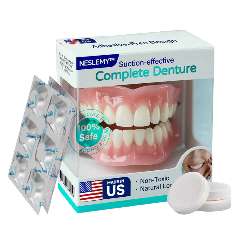 Suction-fit Complete Denture - Made and Shipped from the US