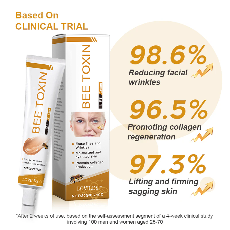 🐝🎁Made and Shipped from USA✨LOVILDS™ Bee Toxin Wrinkle Removal Cream-🔥LAST DAY 80% OFF