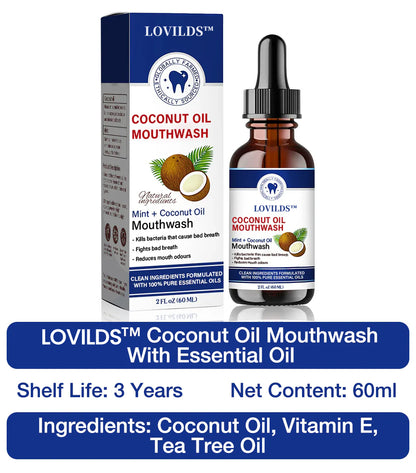 ✨LOVILDS™ Coconut Oil Mouthwash With Essential Oil ✅ADA Certified