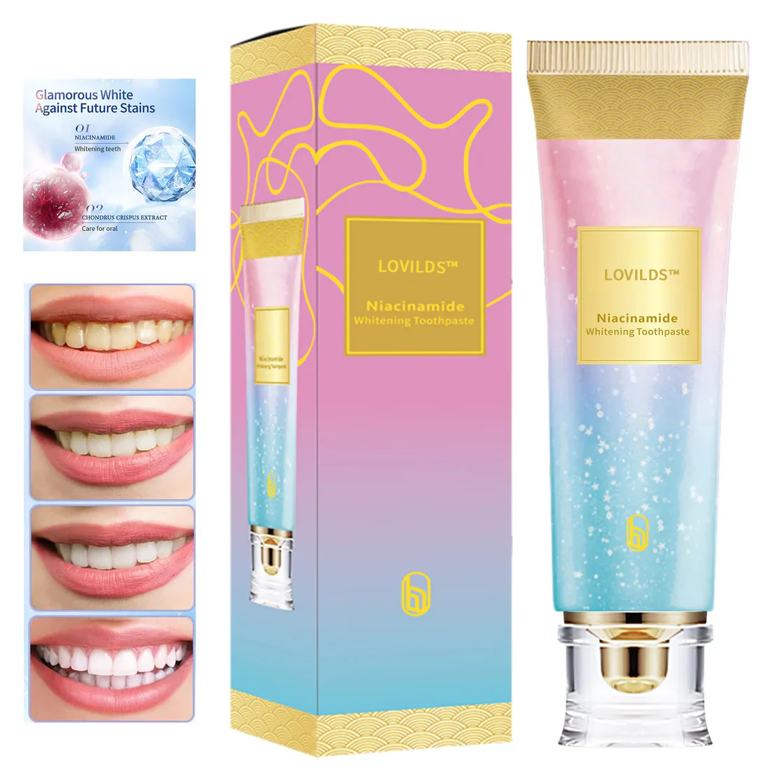 LOVILDS™ Niacinamide Whitening Toothpaste (Imported From USA)