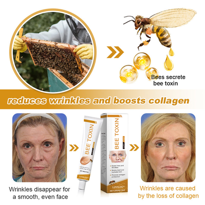 🐝🎁Made and Shipped from USA✨LOVILDS™ Bee Toxin Wrinkle Removal Cream-🔥LAST DAY 80% OFF